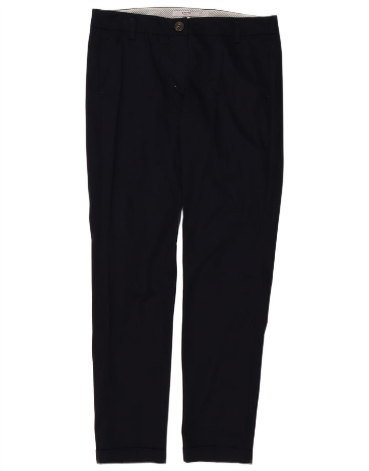 MARELLA Womens EMME Slim Chino Trousers UK 10 Small W32 L30 Navy Blue