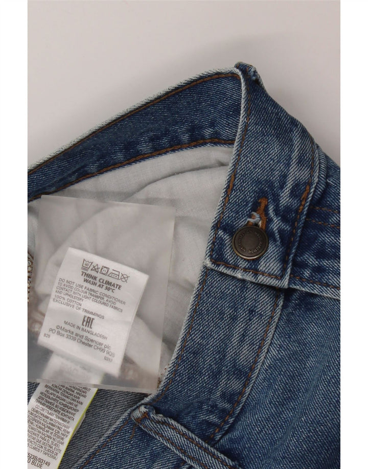 Marks & Spencer Mens Straight Jeans W36 L29 Blue Cotton