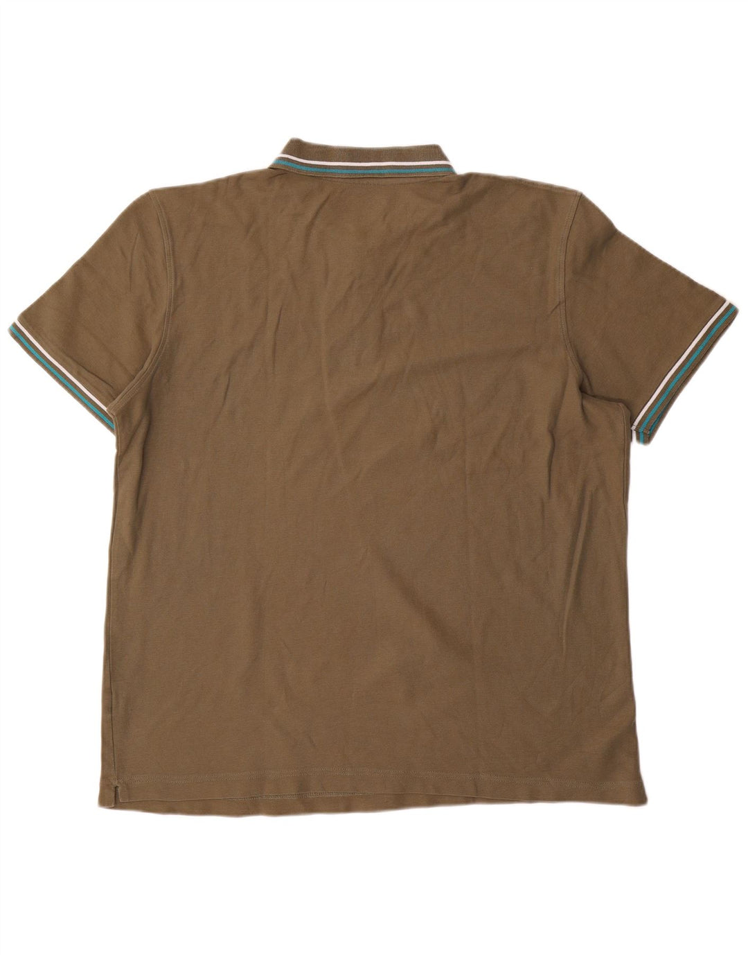 Lotto Mens Polo Shirt XL Khaki Cotton