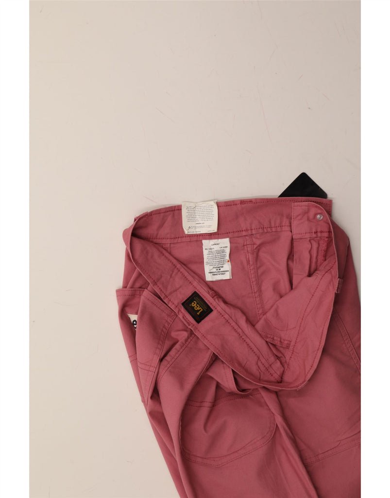 LEE Womens High Waist Casual Shorts US 14 XL W34 Pink Cotton Vintage Lee and Second-Hand Lee from Messina Hembry 