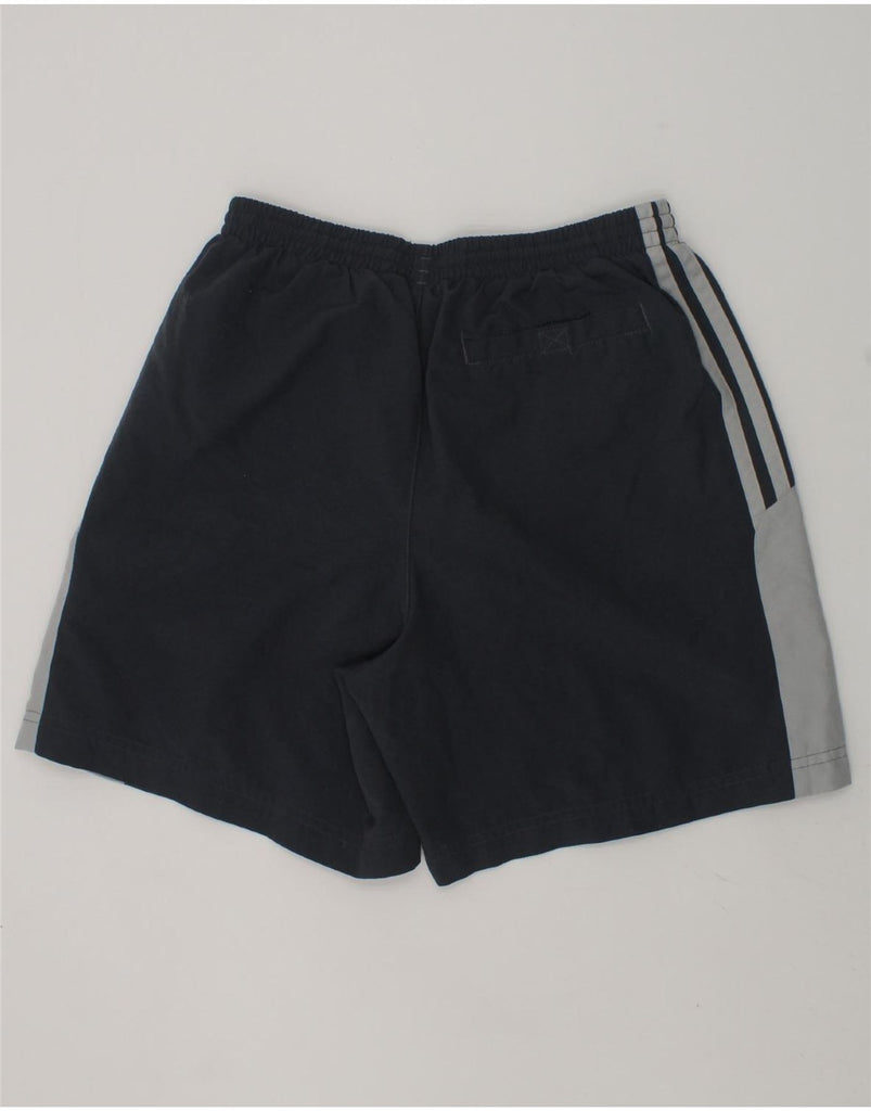 ADIDAS Boys Graphic Sport Shorts 11-12 Years Grey Colourblock Polyester | Vintage Adidas | Thrift | Second-Hand Adidas | Used Clothing | Messina Hembry 