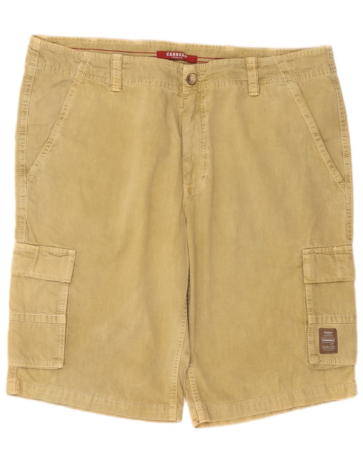 Carrera Mens 618 Cargo Shorts W40 XL Beige Cotton