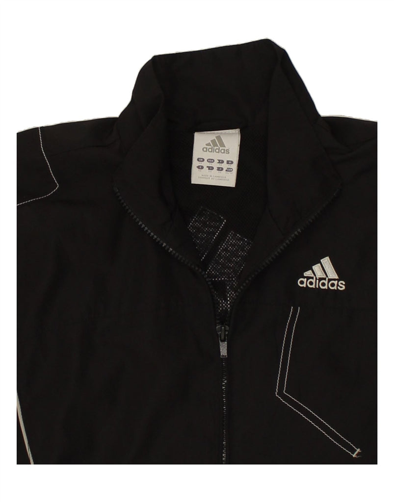 ADIDAS Mens Tracksuit Top Jacket XS Black Polyester | Vintage Adidas | Thrift | Second-Hand Adidas | Used Clothing | Messina Hembry 