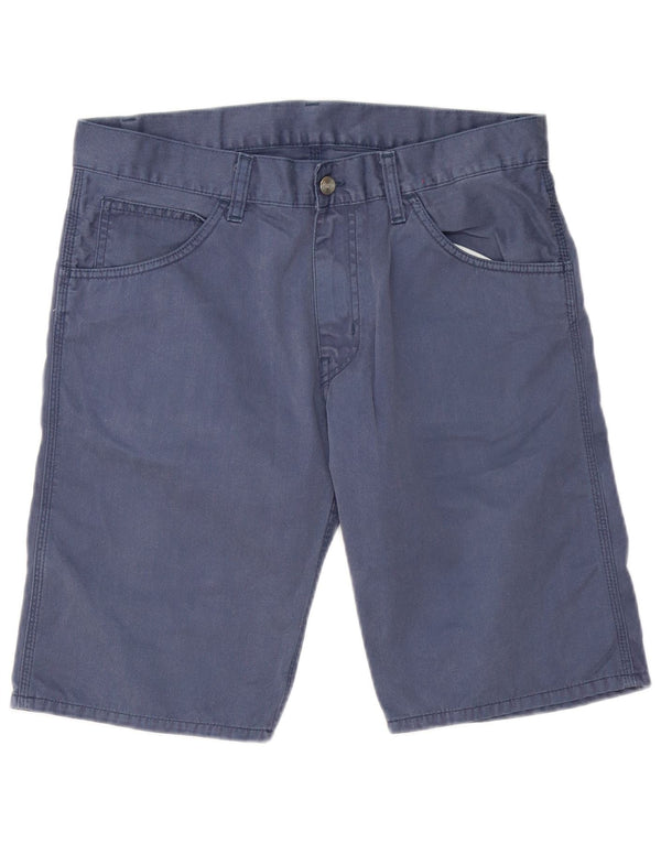 Carhartt Mens Casual Shorts W32 Medium Navy Blue Cotton