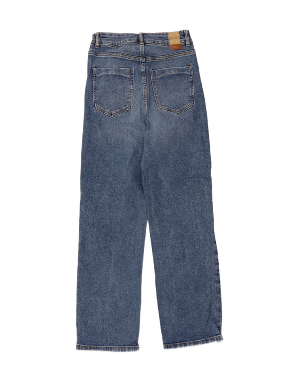 Zara Womens Straight Jeans EU 36 XS W26 L27 Blue Cotton