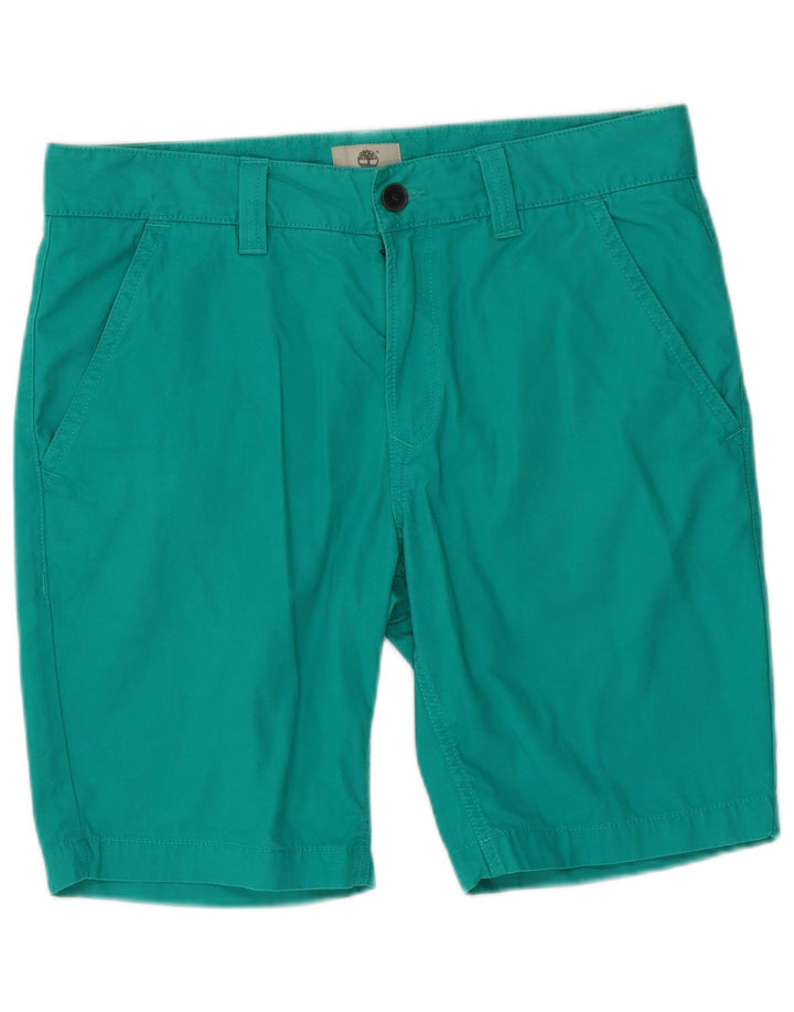 Timberland Mens Chino Shorts W34 Large Green Cotton