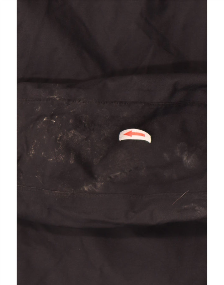Jack Wolfskin Mens Hooded Rain Jacket UK 50 3XL Black Polyamide