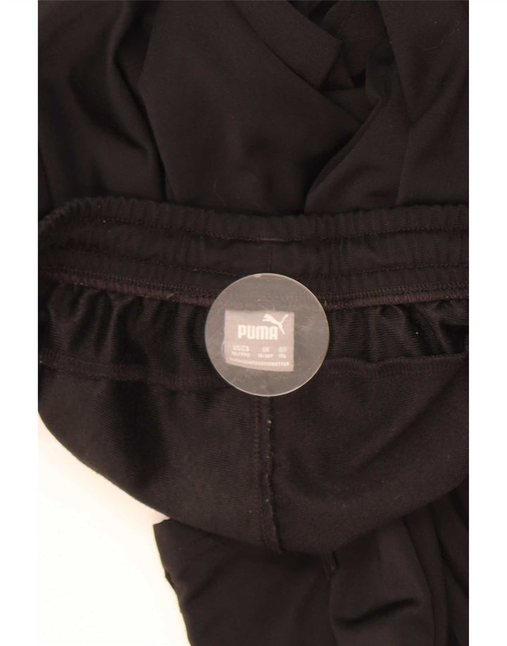 Puma Boys Tracksuit Trousers 15-16 Years Black Polyester