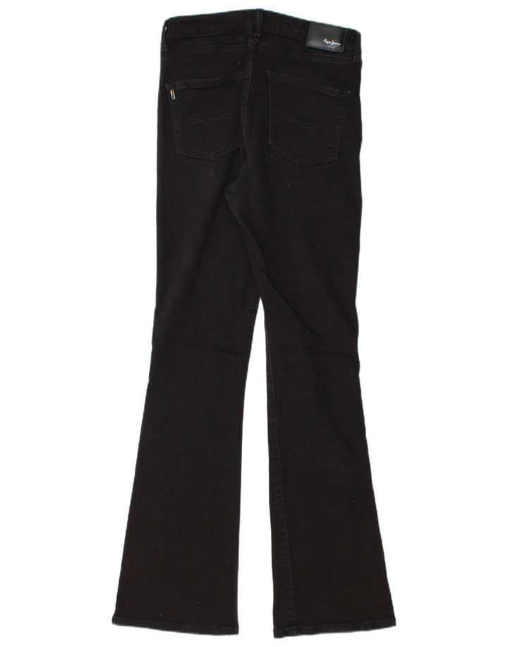 PEPE Jeans Womens Flared Jeans W26 L32 Black