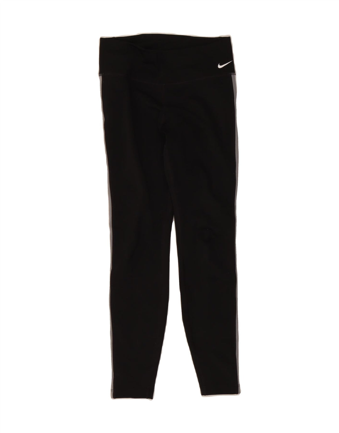 NIKE Womens Dri Fit Graphic Leggings UK 8 Small  Black Colourblock Vintage Nike and Second-Hand Nike from Messina Hembry 