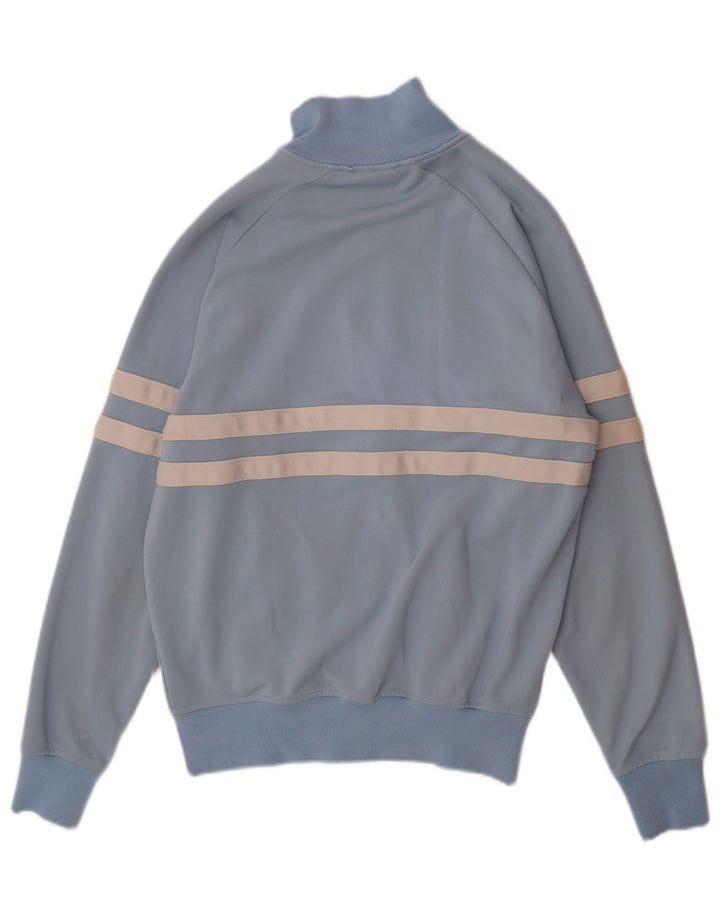 Ellesse Mens Tracksuit Top Jacket Medium Blue Striped Cotton