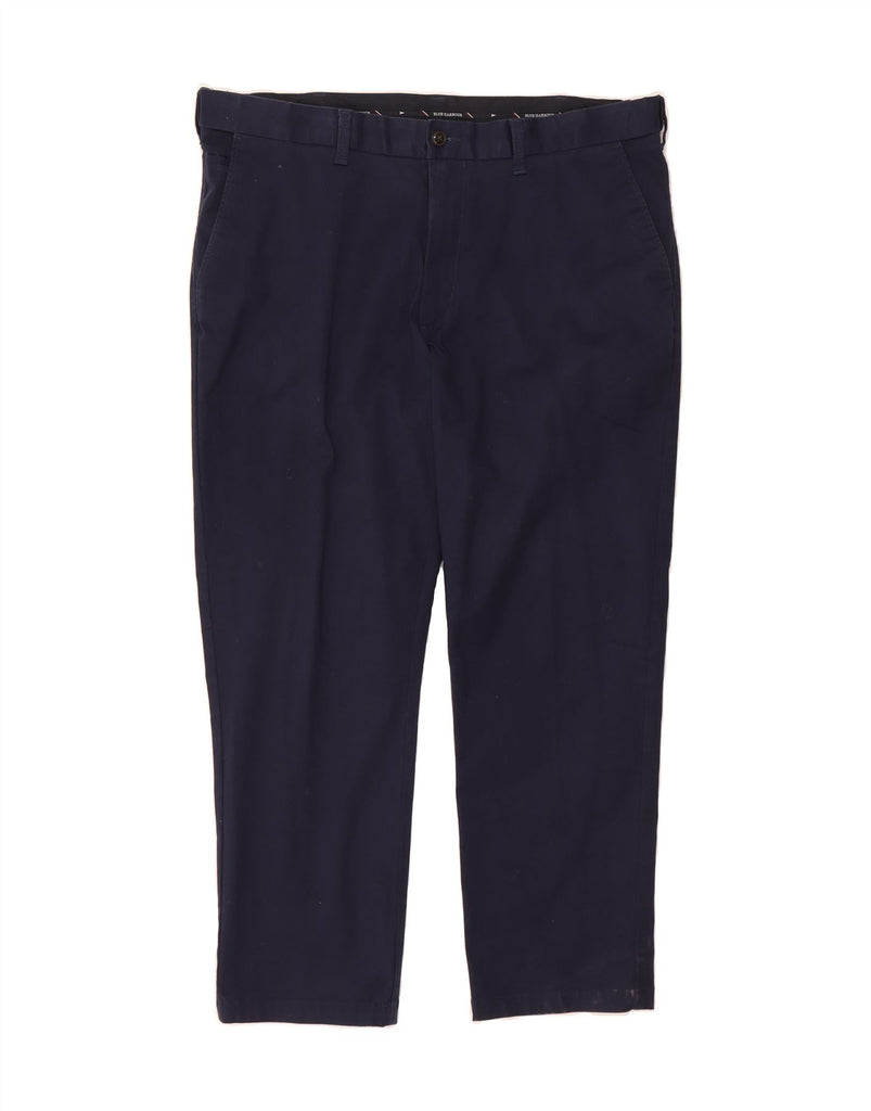 BLUE HARBOUR Mens Straight Chino Trousers W40 L29 Navy Blue Cotton Vintage Blue Harbour and Second-Hand Blue Harbour from Messina Hembry 