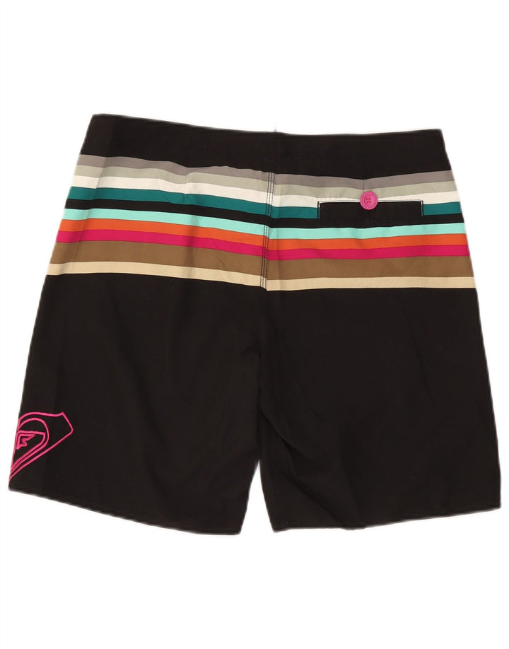 Roxy Mens Graphic Swimming Shorts Medium  Black Striped