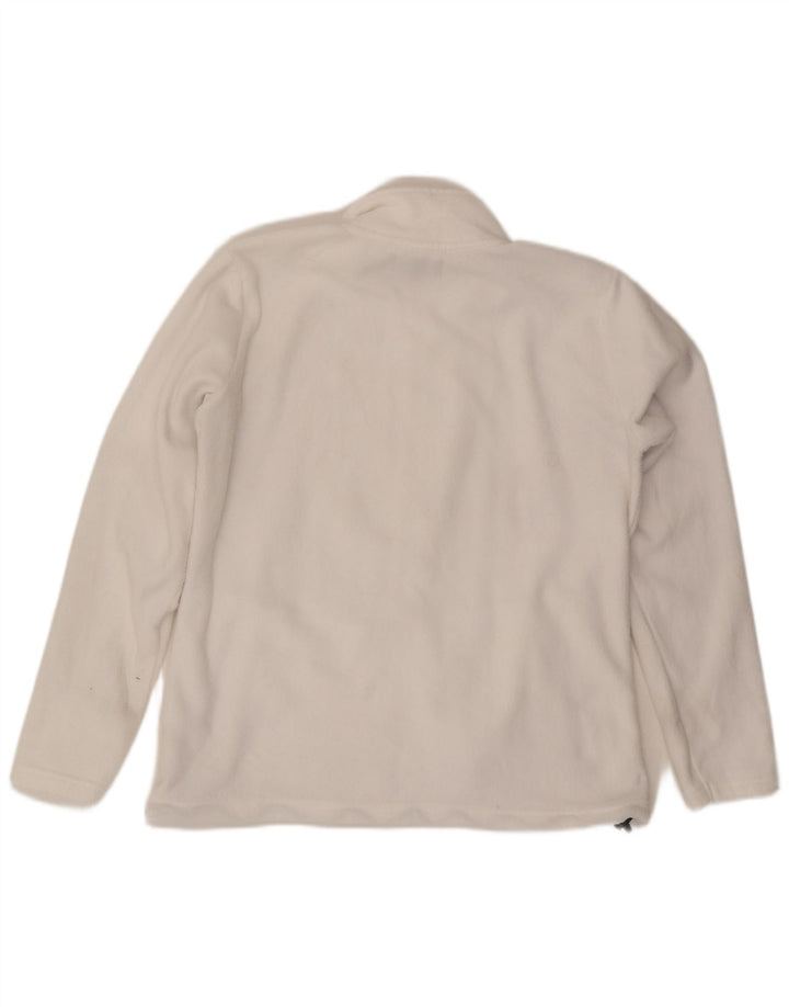 Brugi Mens Fleece Jacket UK 44 2XL White Polyester