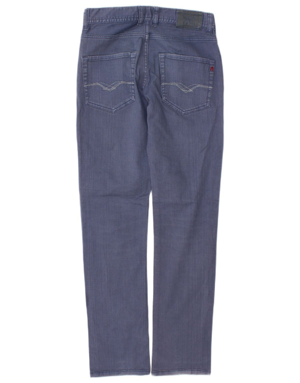 Replay Girls Straight Jeans 11-12 Years W26 L28 Blue Cotton