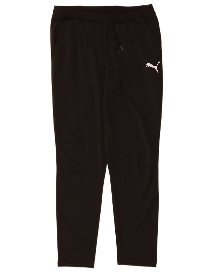 PUMA Mens Tracksuit Trousers Large Black Polyester