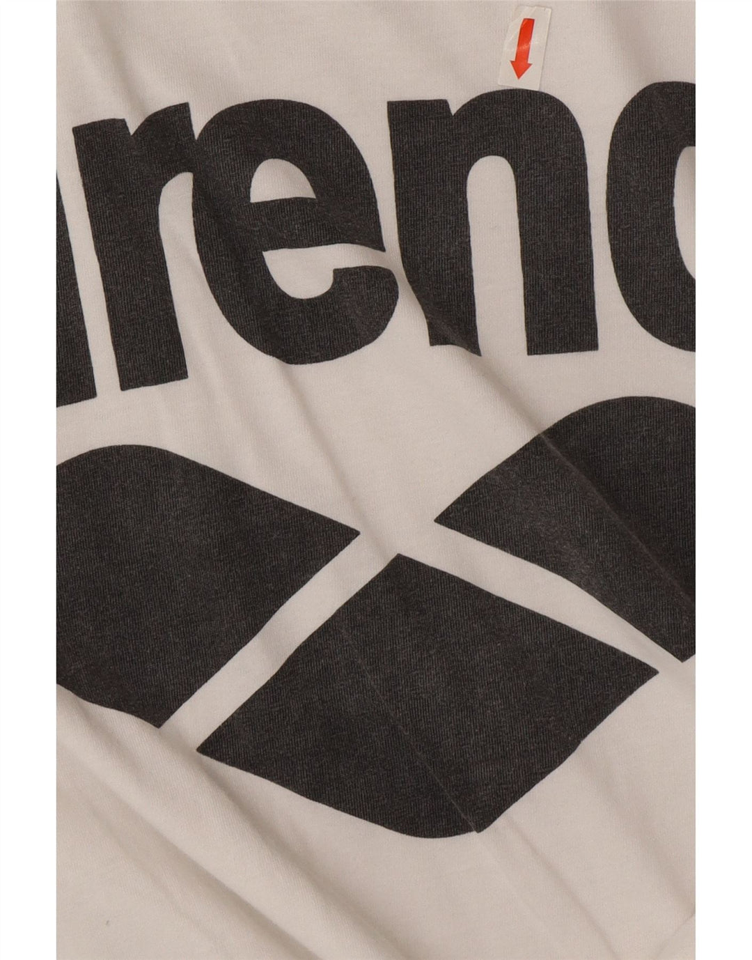 Arena Mens Graphic T-Shirt Top Medium White Cotton