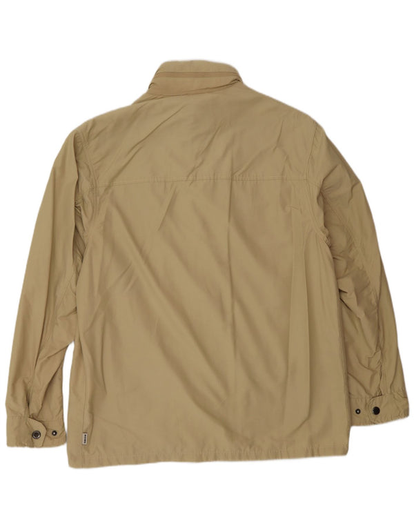 Geox Mens Respira Utility Jacket UK 42 XL Beige Cotton