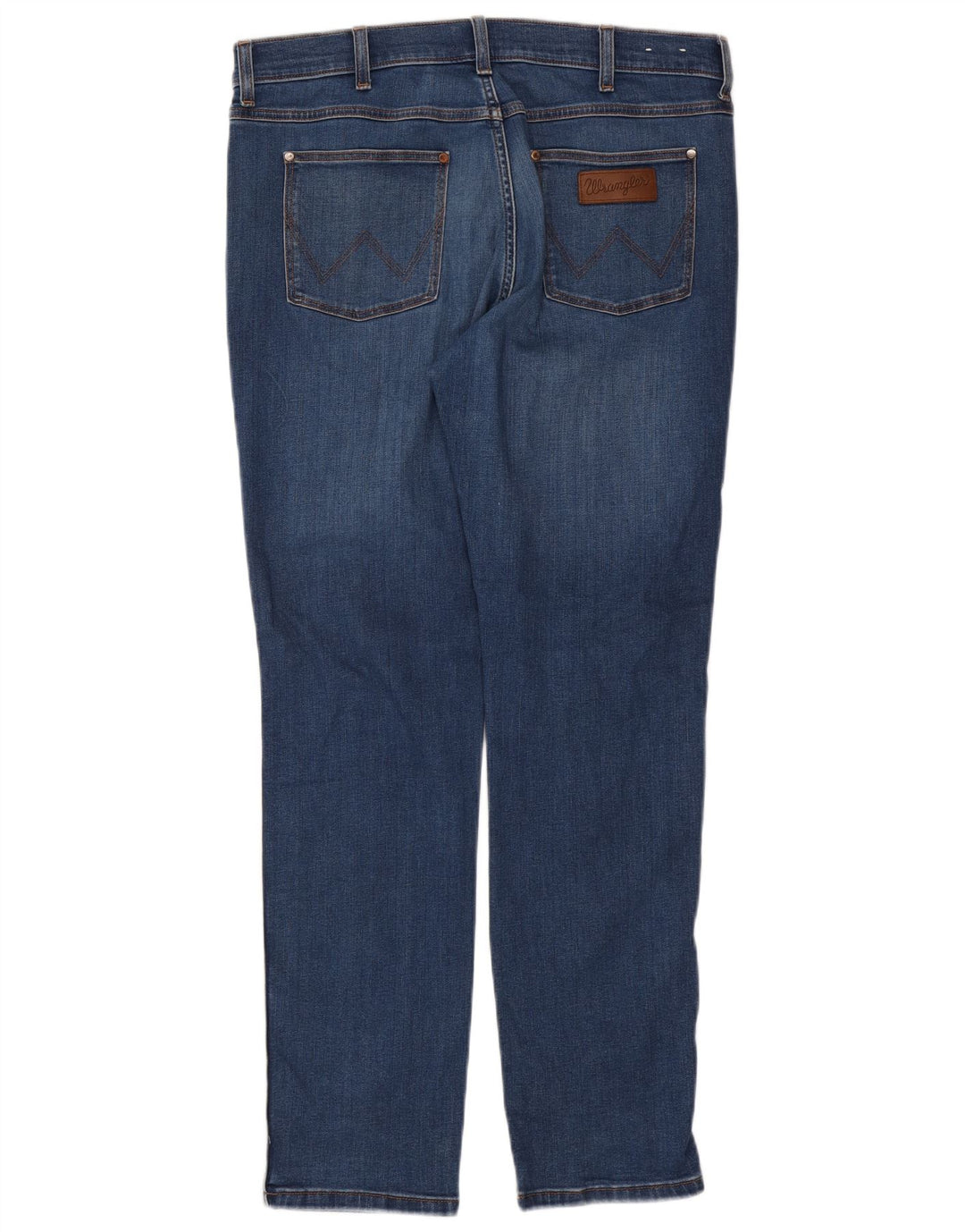 Wrangler Mens Larston Slim Jeans W36 L32 Blue Cotton