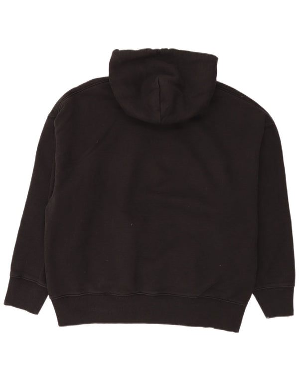 Tommy Hilfiger Mens Loose Fit Hoodie Jumper Large Black Cotton