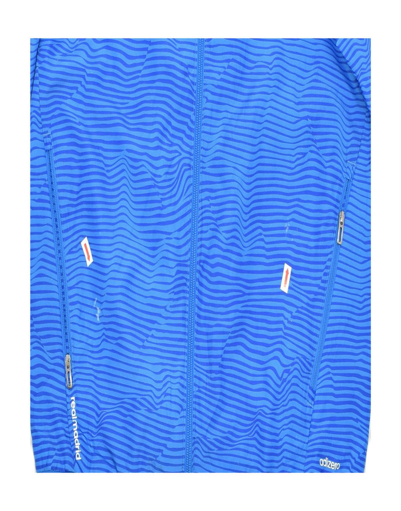 ADIDAS Boys Tracksuit Top Jacket 13-14 Years Blue Striped Polyester | Vintage | Thrift | Second-Hand | Used Clothing | Messina Hembry 