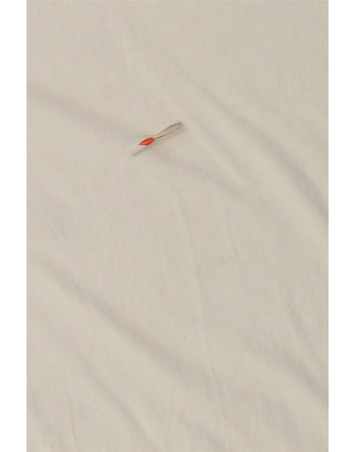 Nike Mens Athletic Cut T-Shirt Top Small White Cotton