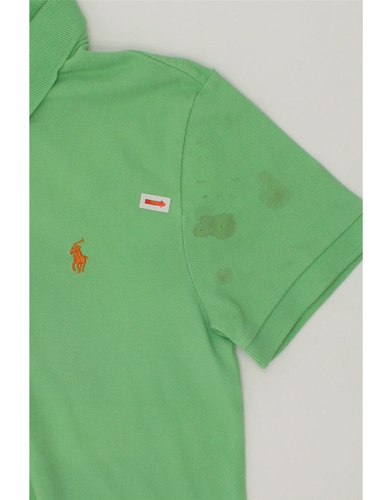 POLO RALPH LAUREN Boys Slim Fit Polo Shirt 10-11 Years Medium  Green | Vintage Polo Ralph Lauren | Thrift | Second-Hand Polo Ralph Lauren | Used Clothing | Messina Hembry 