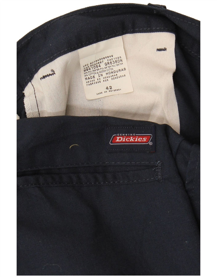DICKIES Mens Cargo Shorts W42 2XL Navy Blue Polyester