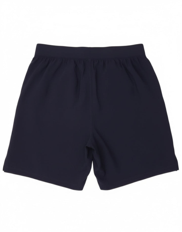Under Armour Womens Sport Shorts UK 10 Small  Navy Blue Polyester