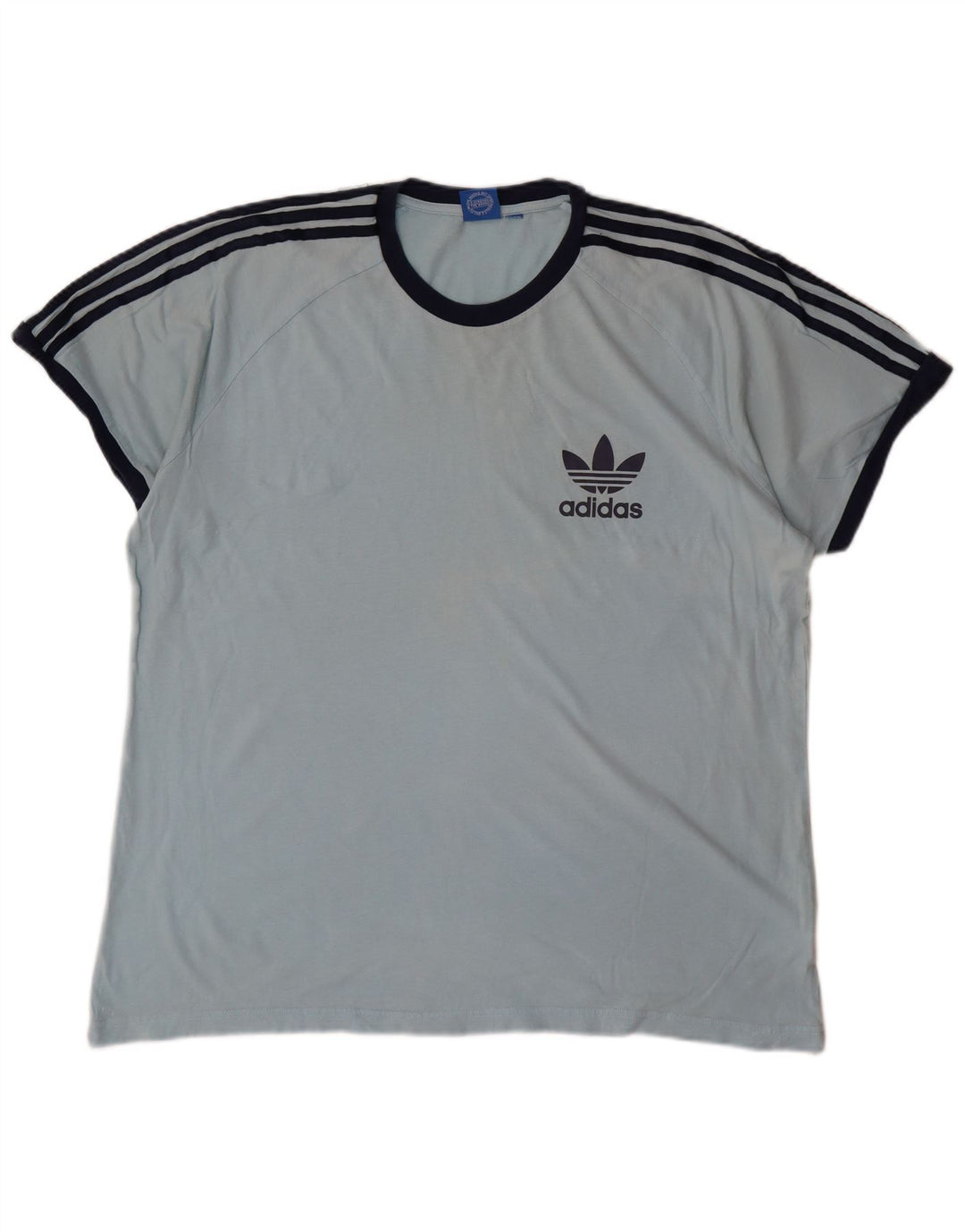 Adidas Mens T-Shirt Top XL Blue
