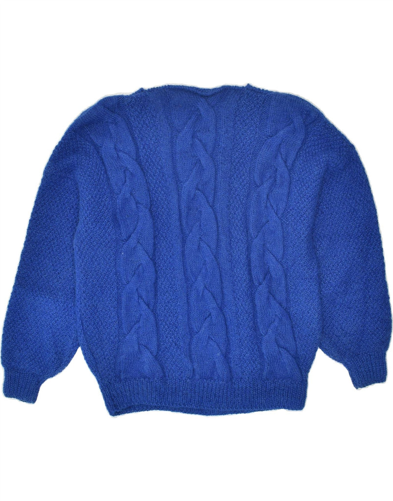 VINTAGE Womens Crew Neck Jumper Sweater UK 18 XL Blue | Vintage Vintage | Thrift | Second-Hand Vintage | Used Clothing | Messina Hembry 