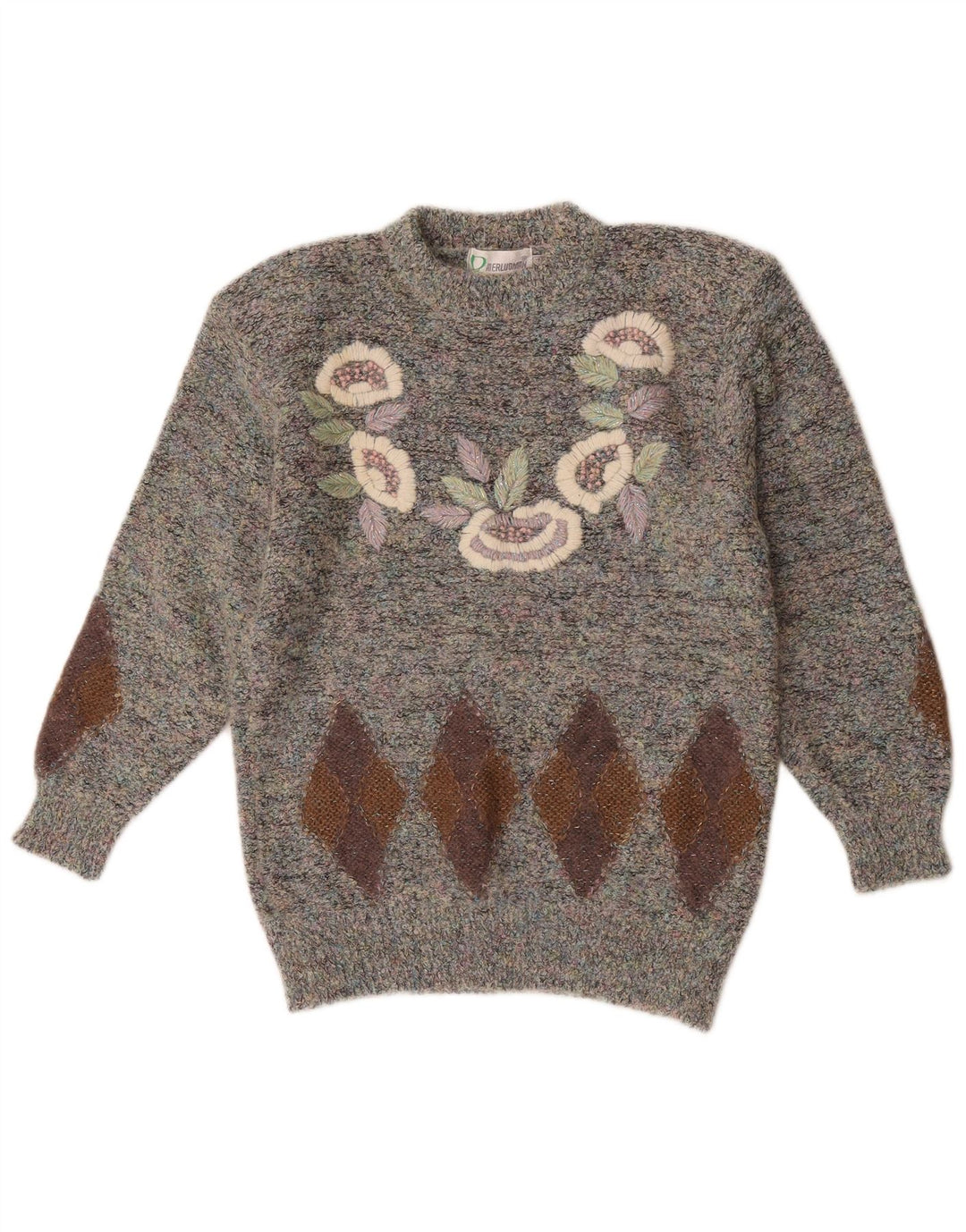 Aierluoman Womens Crew Neck Jumper Sweater UK 20 2XL Multicoloured