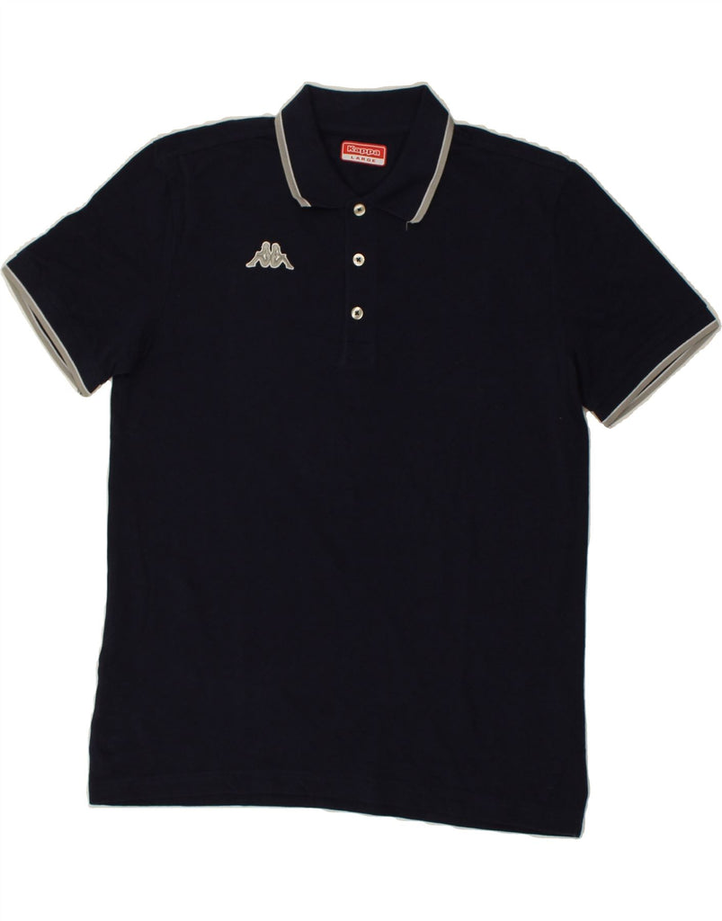 KAPPA Mens Polo Shirt Large Navy Blue Cotton | Vintage Kappa | Thrift | Second-Hand Kappa | Used Clothing | Messina Hembry 