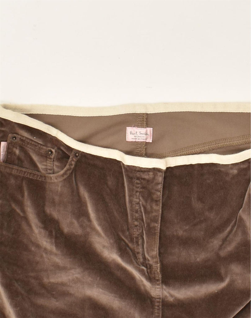 PAUL SMITH Womens Straight Skirt W32 Large Brown Polyester | Vintage Paul Smith | Thrift | Second-Hand Paul Smith | Used Clothing | Messina Hembry 