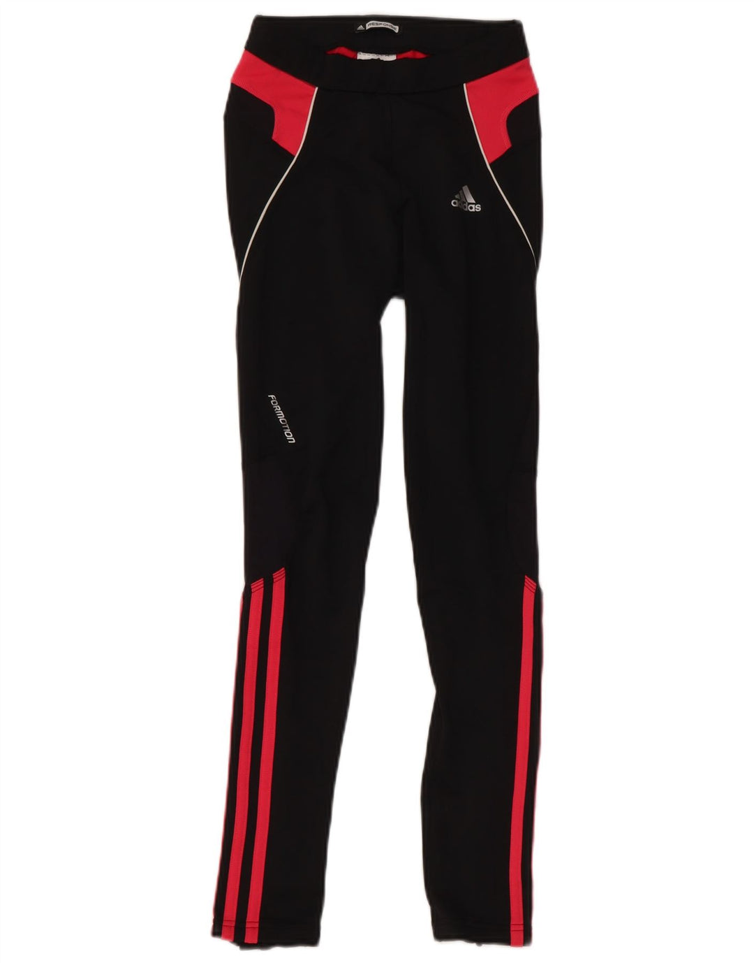 Adidas Womens Response Graphic Leggings UK 6 XS Black Colourblock Polyester