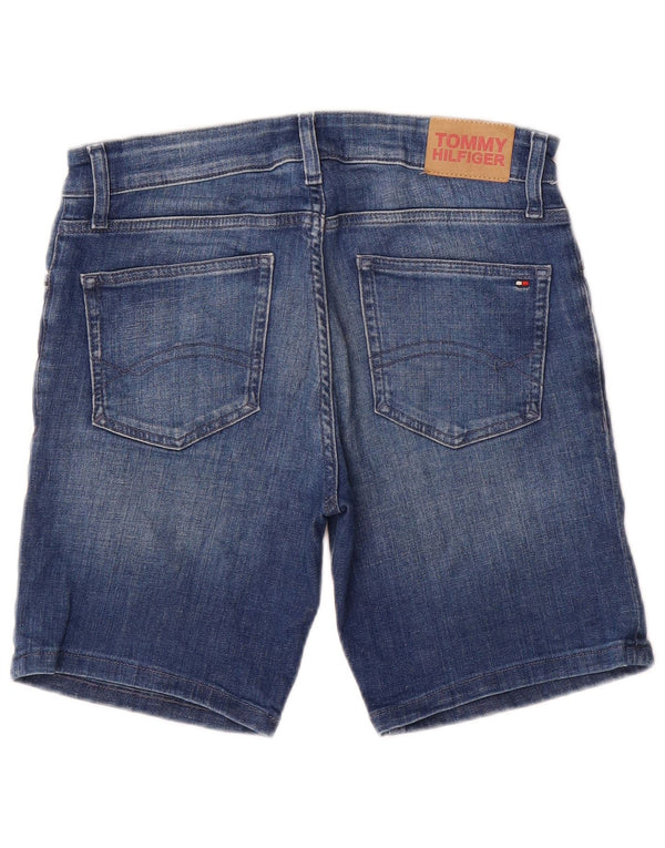 Tommy Hilfiger Girls Denim Shorts 15-16 Years W28 Blue Cotton