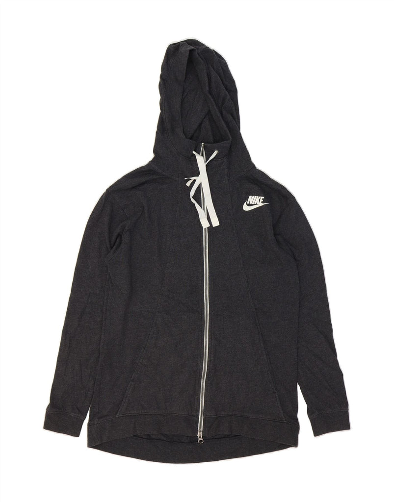 NIKE Mens Zip Hoodie Sweater Small Grey Cotton Vintage Nike and Second-Hand Nike from Messina Hembry 