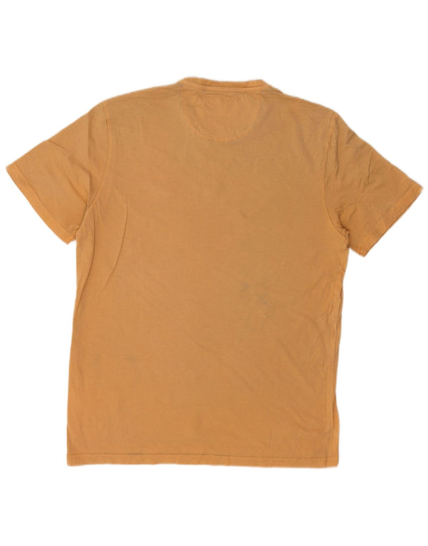 Napapijri Mens T-Shirt Top Large Beige Cotton