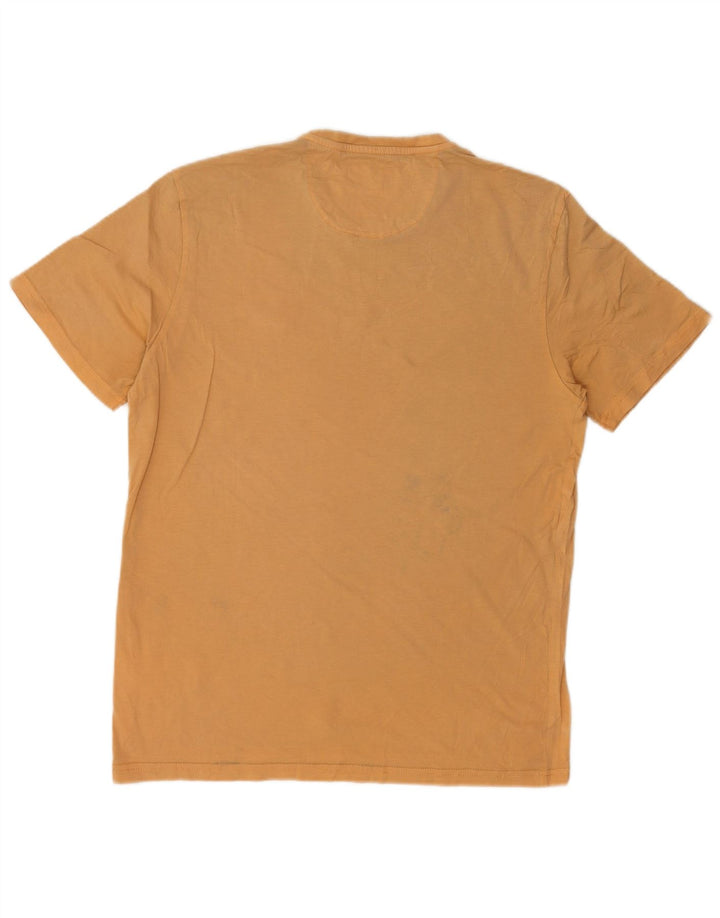 Napapijri Mens T-Shirt Top Large Beige Cotton