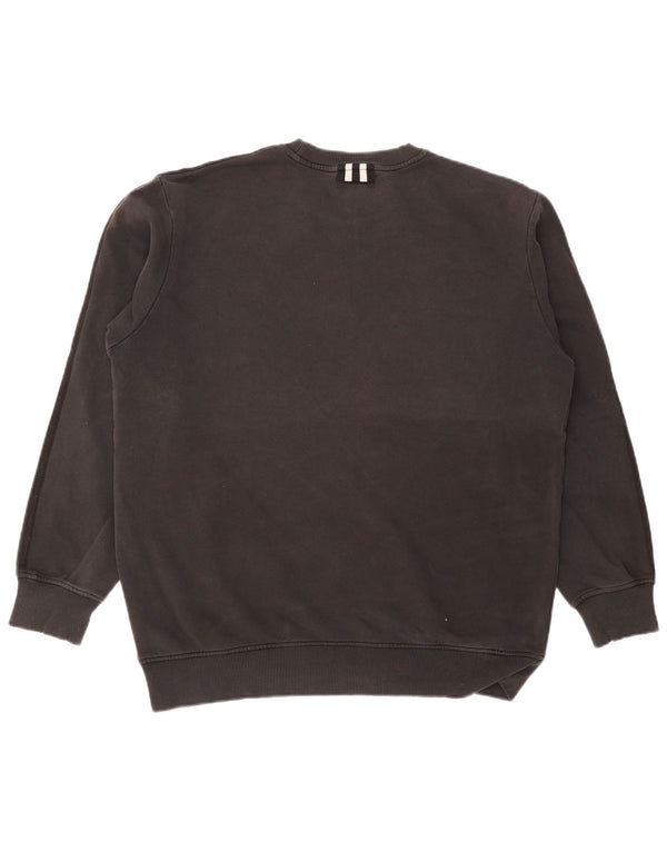 Adidas Mens Sweatshirt Jumper Large Grey Cotton