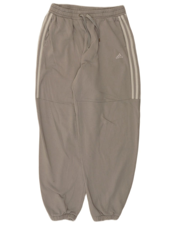 Adidas Womens Tracksuit Trousers Joggers UK 16/18 Large Grey Cotton