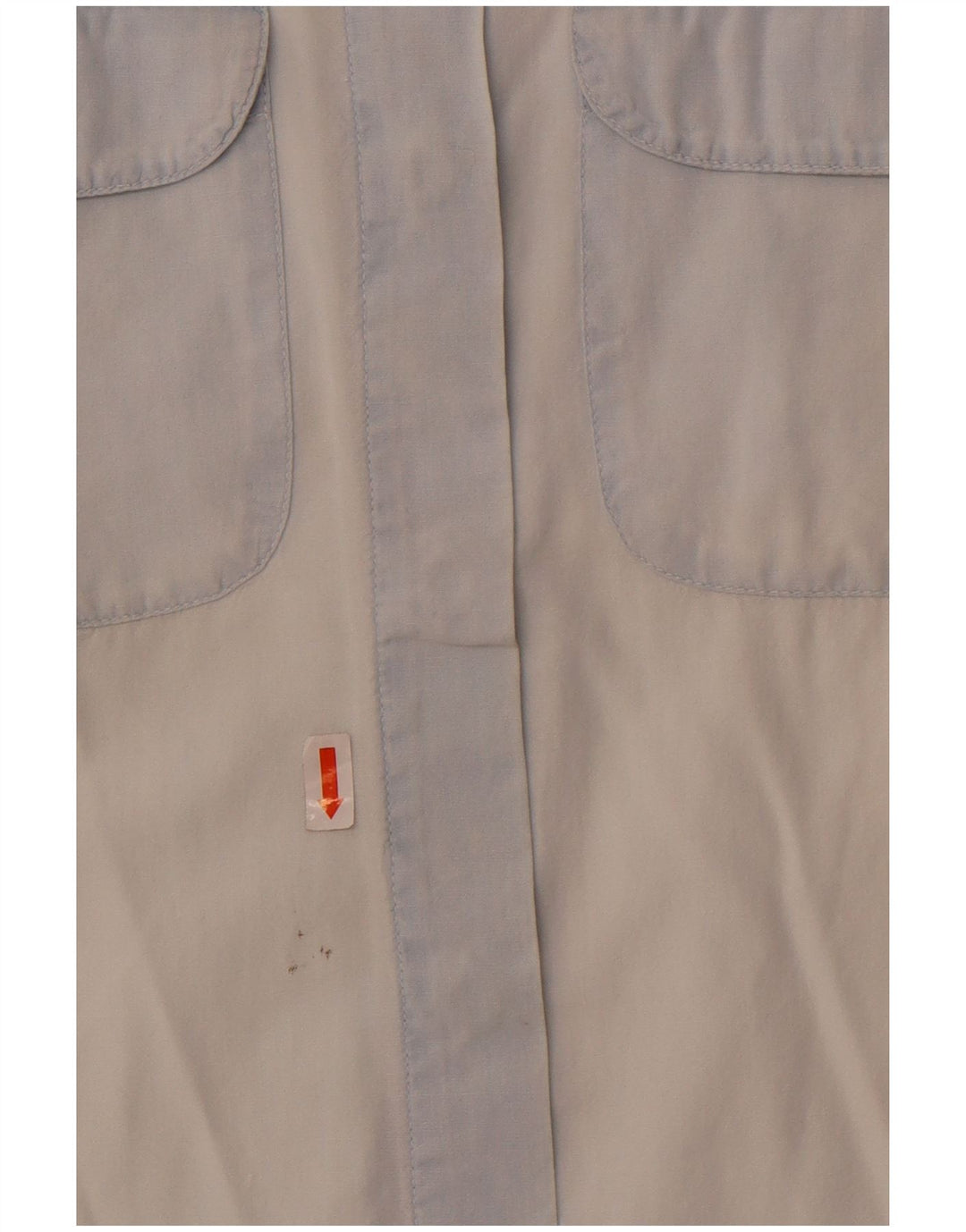 Armani Jeans Womens Sleeveless Shirt UK 14 Large Blue Cotton