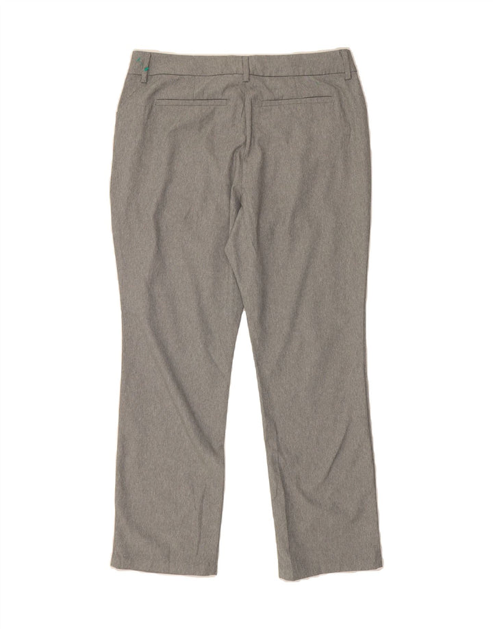 LEE Womens Straight Casual Trousers US 14 XL W34 L29 Grey Polyester Vintage Lee and Second-Hand Lee from Messina Hembry 