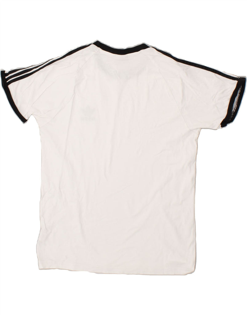 ADIDAS Mens T-Shirt Top Medium White Cotton | Vintage Adidas | Thrift | Second-Hand Adidas | Used Clothing | Messina Hembry 