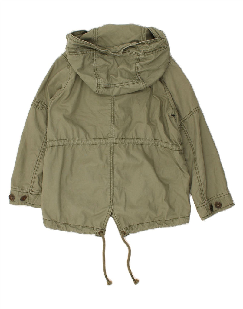 ABERCROMBIE & FITCH Girls New York Hooded Parka Jacket 7-8 Years XS Green | Vintage Abercrombie & Fitch | Thrift | Second-Hand Abercrombie & Fitch | Used Clothing | Messina Hembry 
