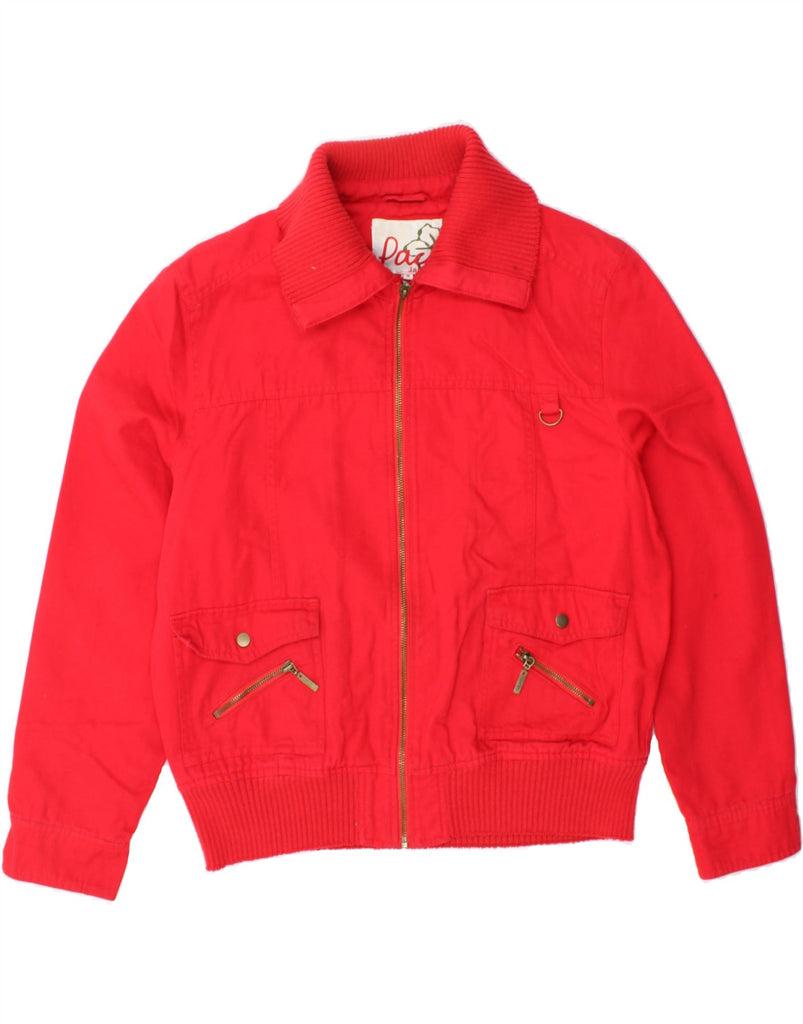 PACO Womens Bomber Jacket UK 14 Medium Red Polyester Vintage Paco and Second-Hand Paco from Messina Hembry 