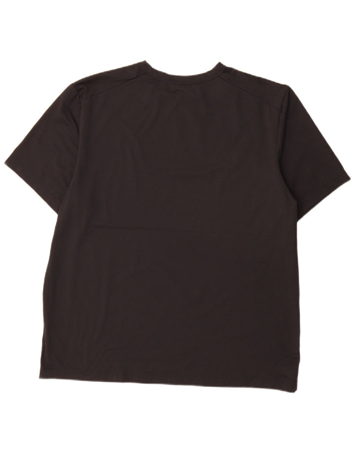 Nike Mens Dri Fit T-Shirt Top Large Black Polyester
