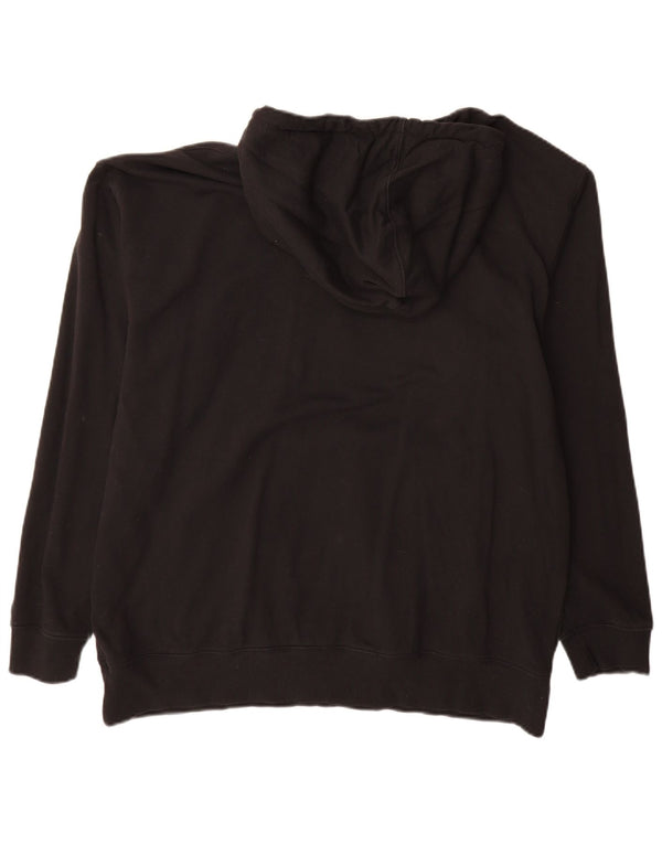 ADIDAS Mens Deutscher Fussball Bund Graphic Hoodie Jumper Large Black