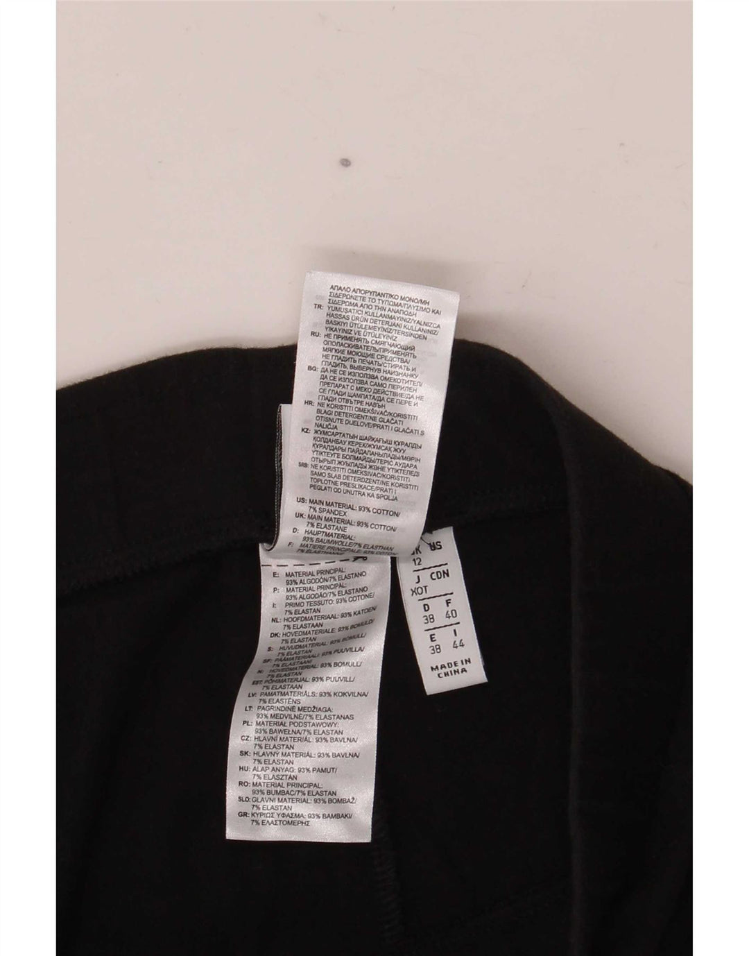 Adidas Womens Graphic Leggings UK 12 Medium Black Cotton