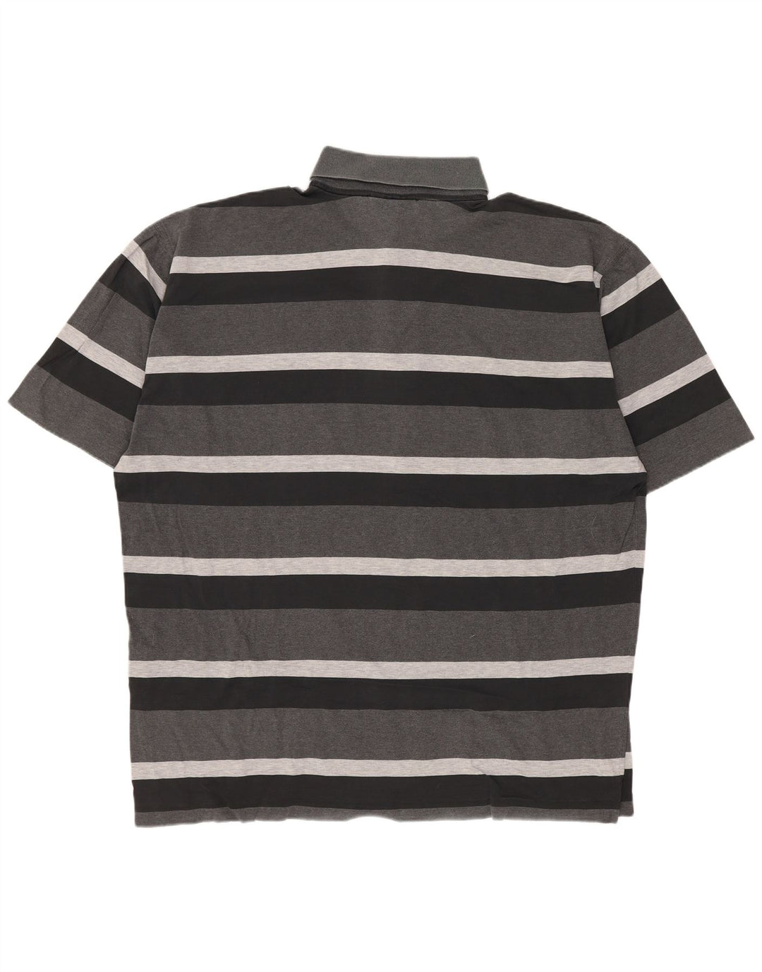 PAUL & SHARK Mens Yachting Polo Shirt Large Grey Striped Cotton